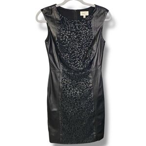 Stunning Vakko Black Lamb Leather Dress - Luxurious! Size 2